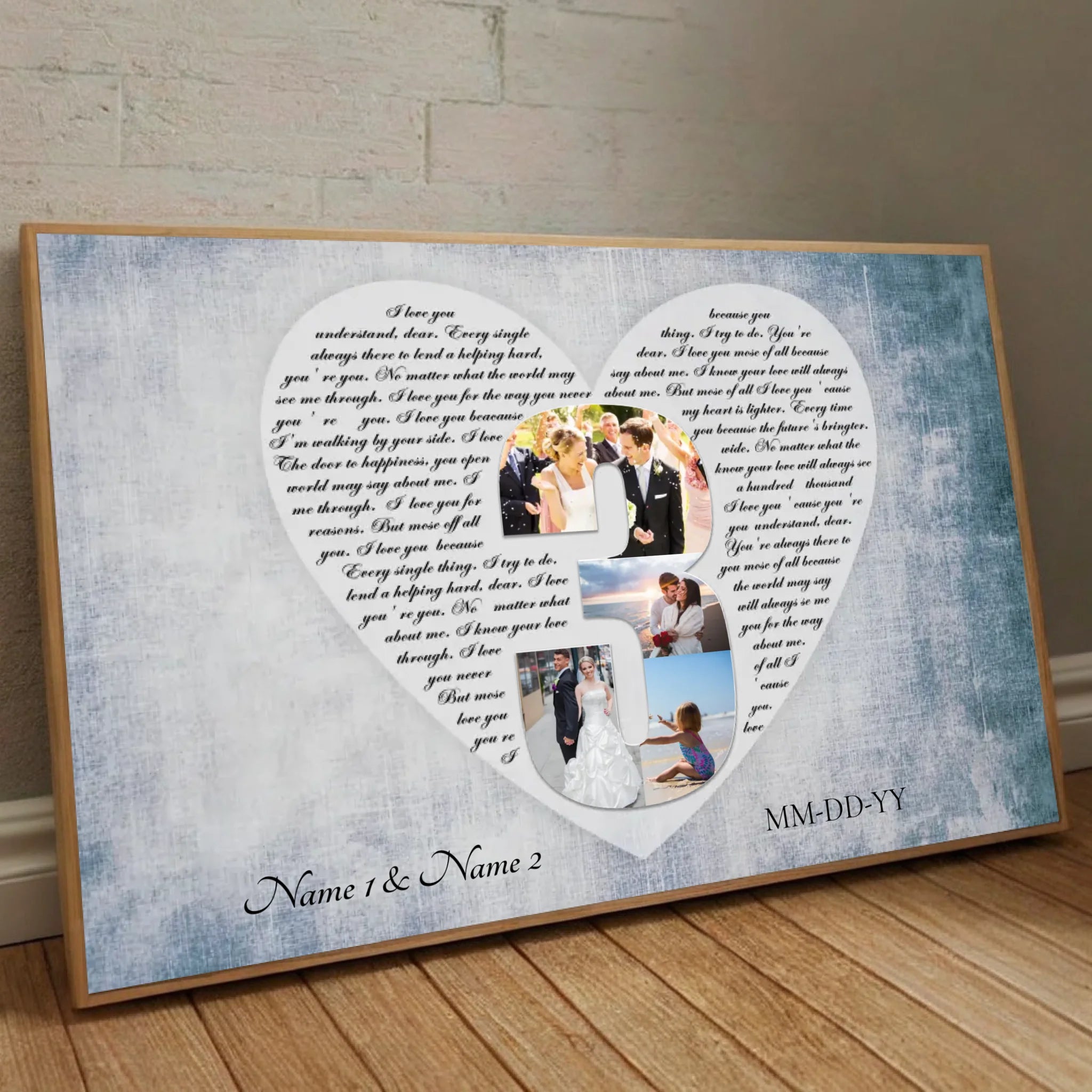Love That Lasts Forever – A Personalized Love Poster for Couples - 89Prints