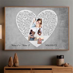 Together is My Favorite Place – A Personalized Love Poster with Names & Date - 89Prints