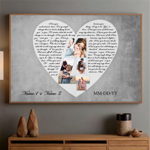 Together is My Favorite Place – A Personalized Love Poster with Names & Date - 89Prints