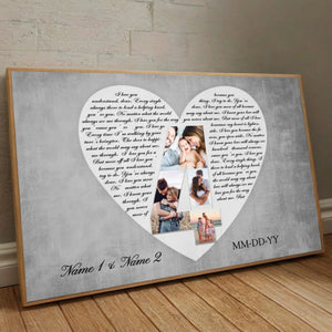 Together is My Favorite Place – A Personalized Love Poster with Names & Date - 89Prints