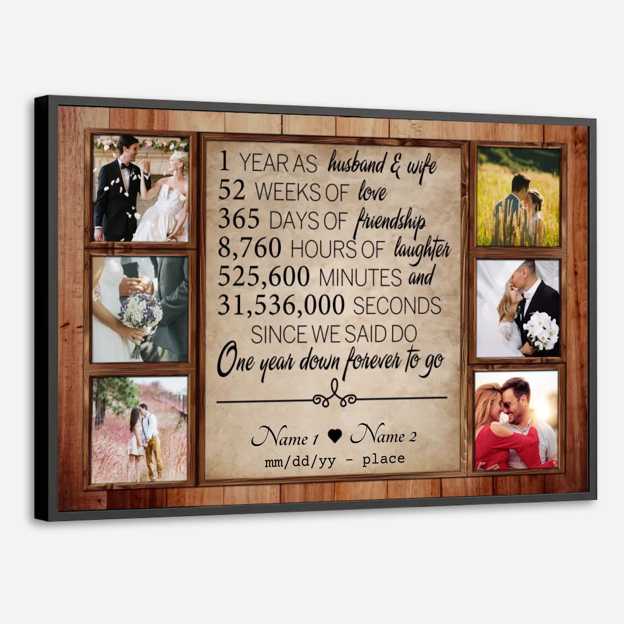 Our Love Story – A Beautiful Journey Together in a Personalized Poster - 89Prints