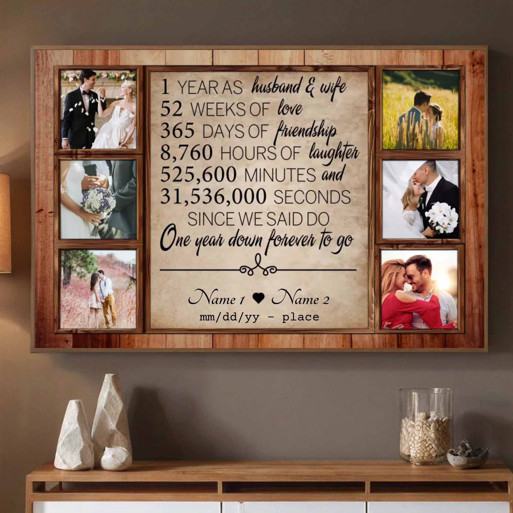 Our Love Story – A Beautiful Journey Together in a Personalized Poster - 89Prints