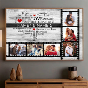 Perfect Soul Mates and True Love – A Personalized Poster for Couples - 89Prints