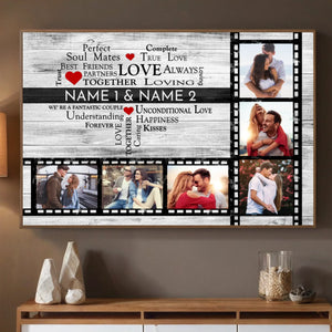 Perfect Soul Mates and True Love – A Personalized Poster for Couples - 89Prints