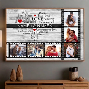 Perfect Soul Mates and True Love – A Personalized Poster for Couples - 89Prints