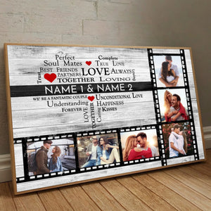 Perfect Soul Mates and True Love – A Personalized Poster for Couples - 89Prints