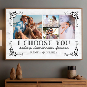 Customizable Wedding Poster – “I Choose You” – A Celebration of Forever Love - 89Prints