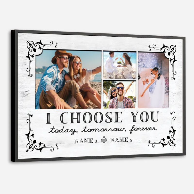 Customizable Wedding Poster – “I Choose You” – A Celebration of Forever Love - 89Prints