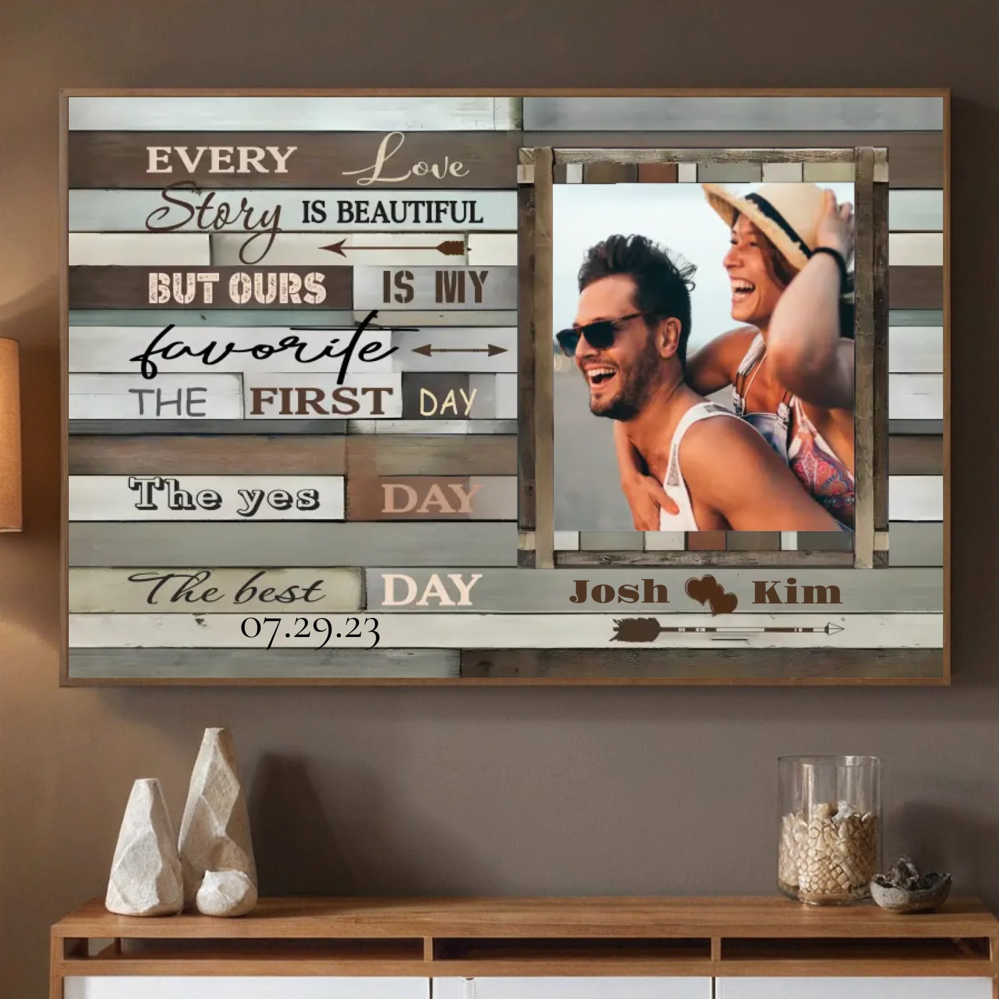 Personalized Poster – Every Love Story is Beautiful, But Ours is My Favorite - 89Prints