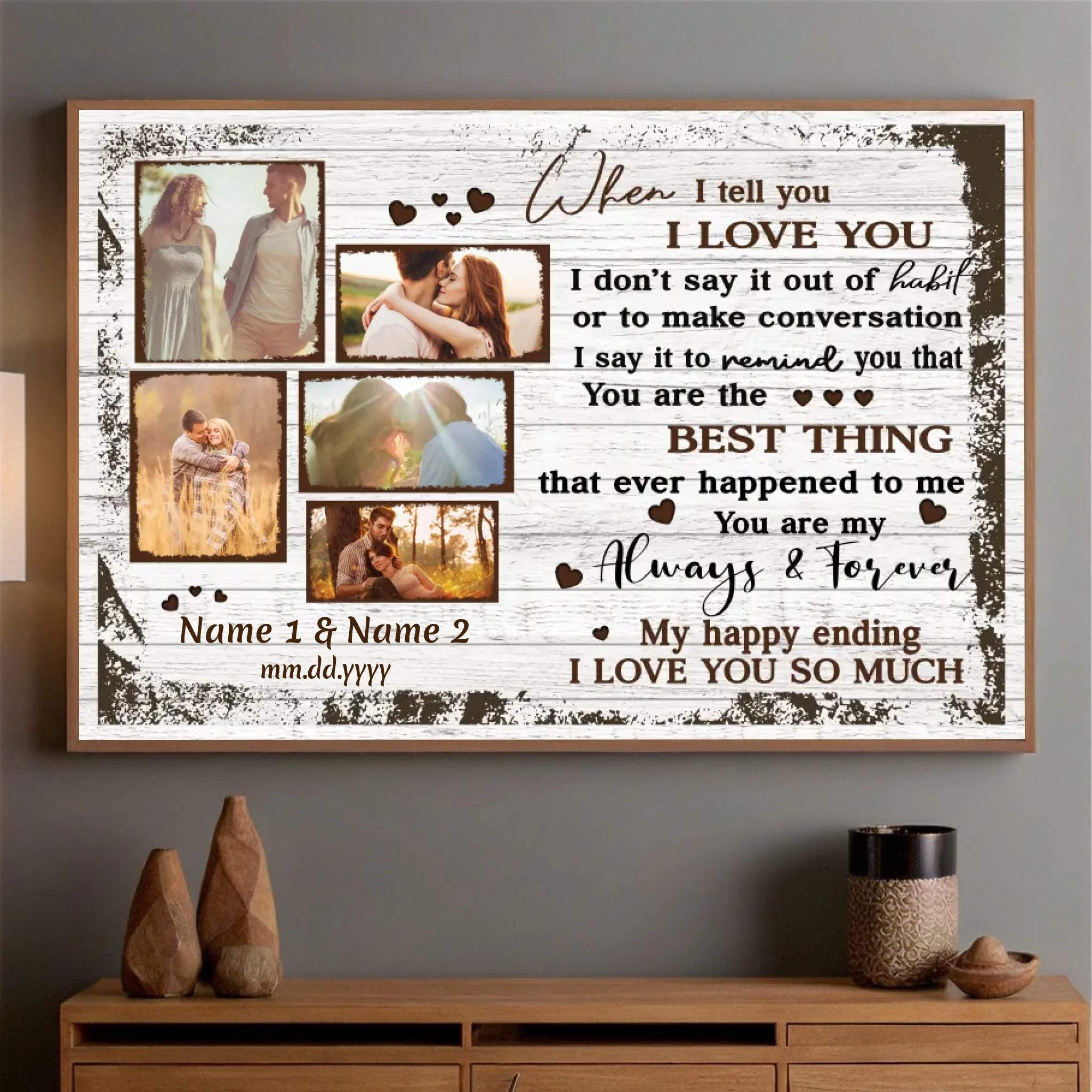 Customizable Wedding Gift – Always and Forever Love | 89Prints