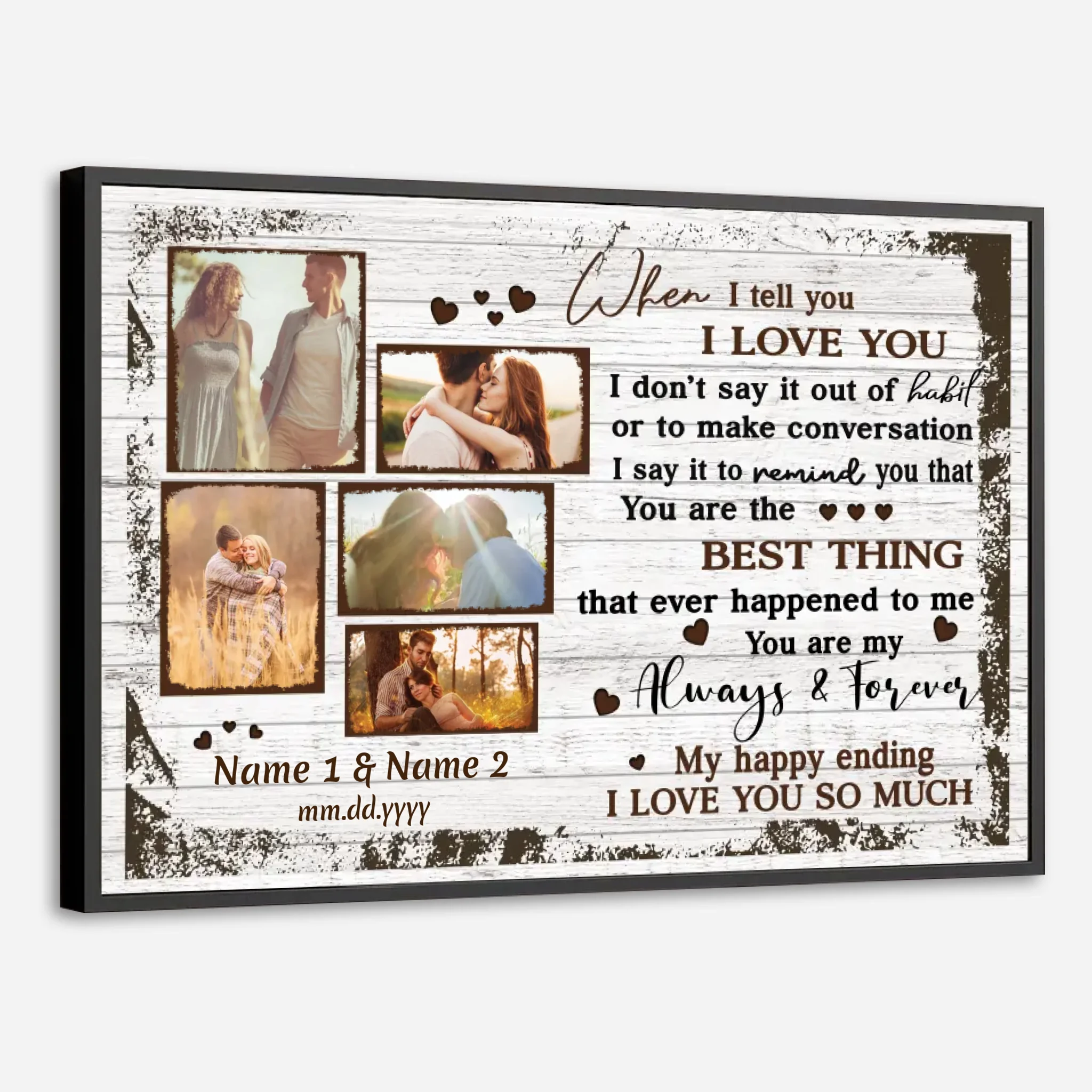 Customizable Wedding Gift – Always and Forever Love | 89Prints
