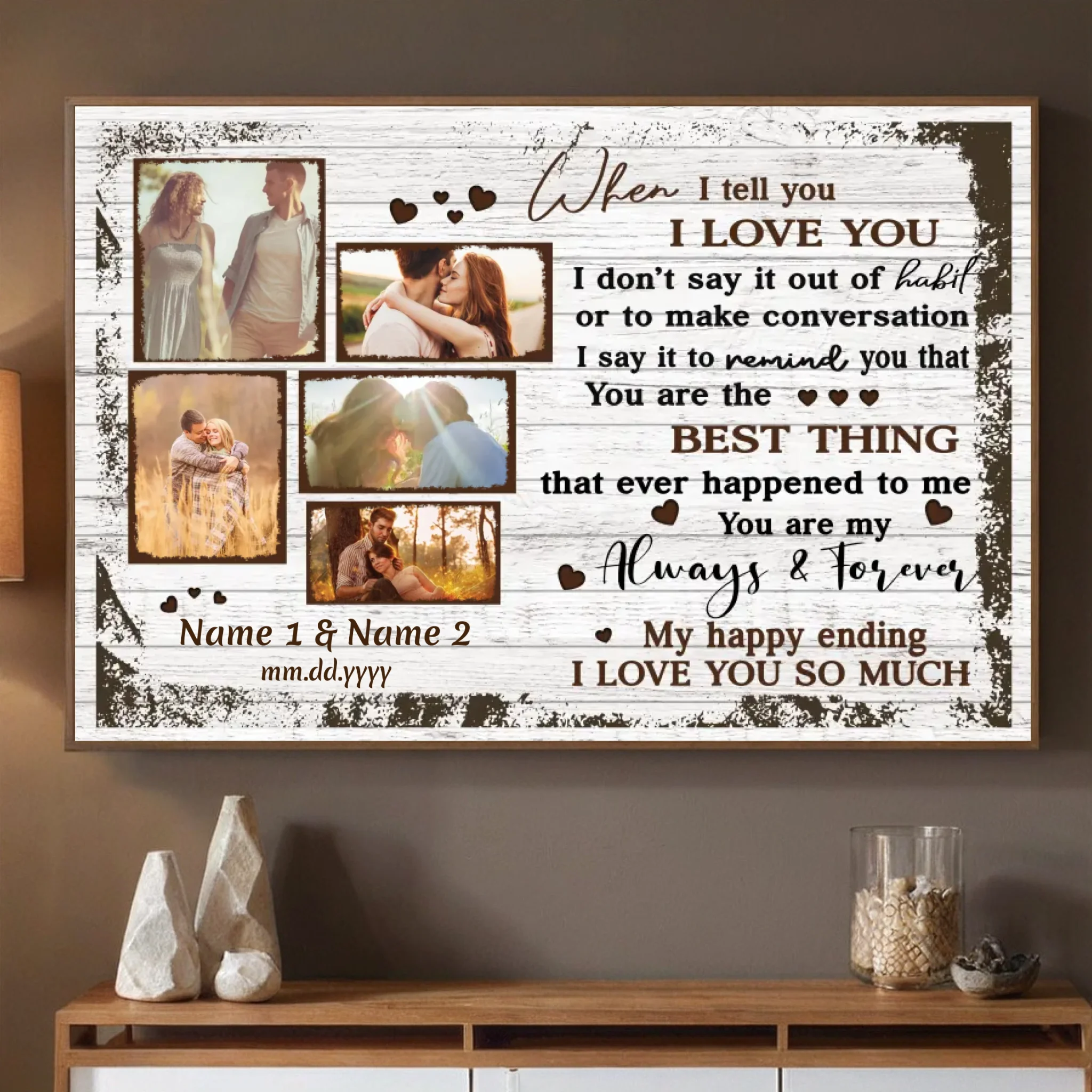 Customizable Wedding Gift – Always and Forever Love | 89Prints
