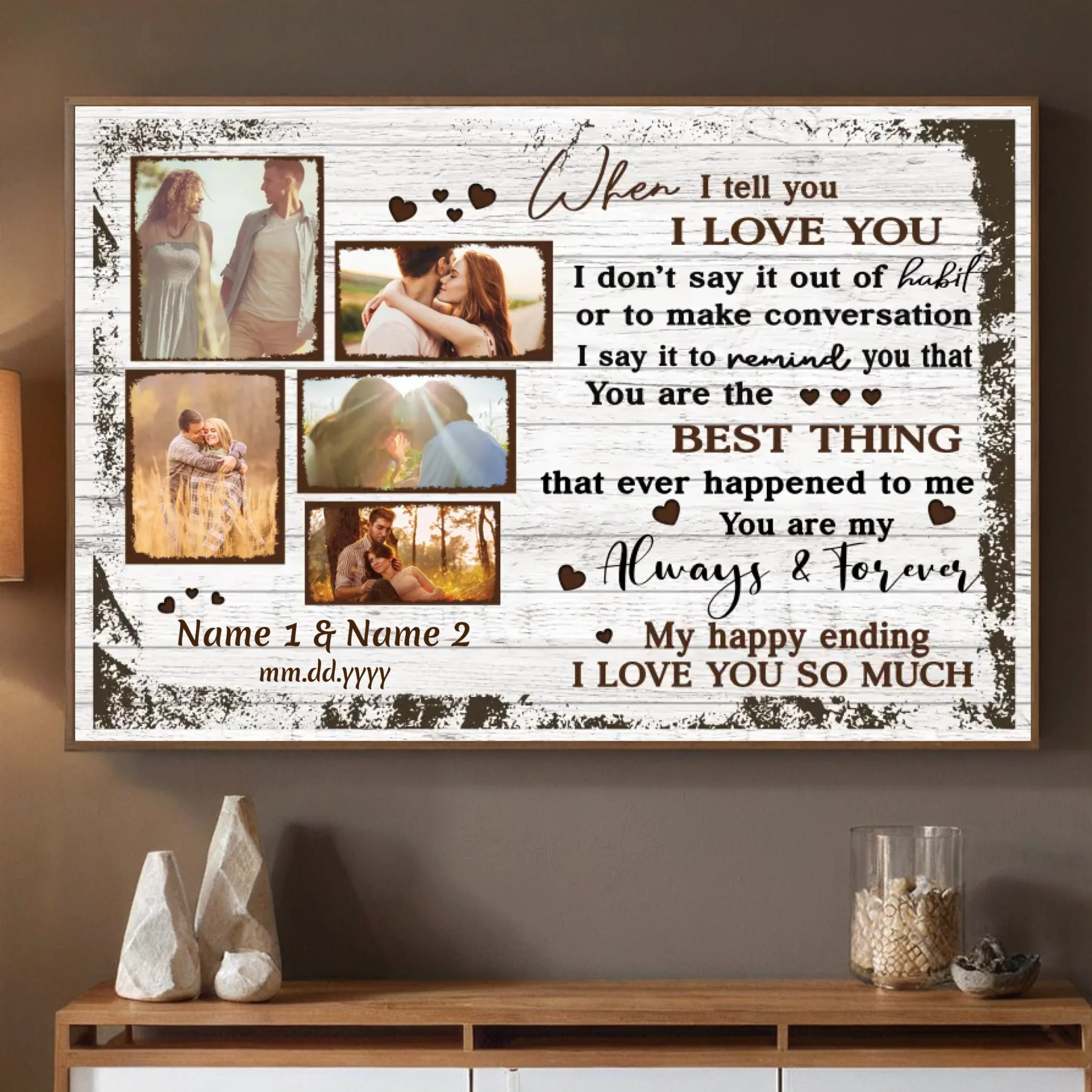 Customizable Wedding Gift – Always and Forever Love | 89Prints