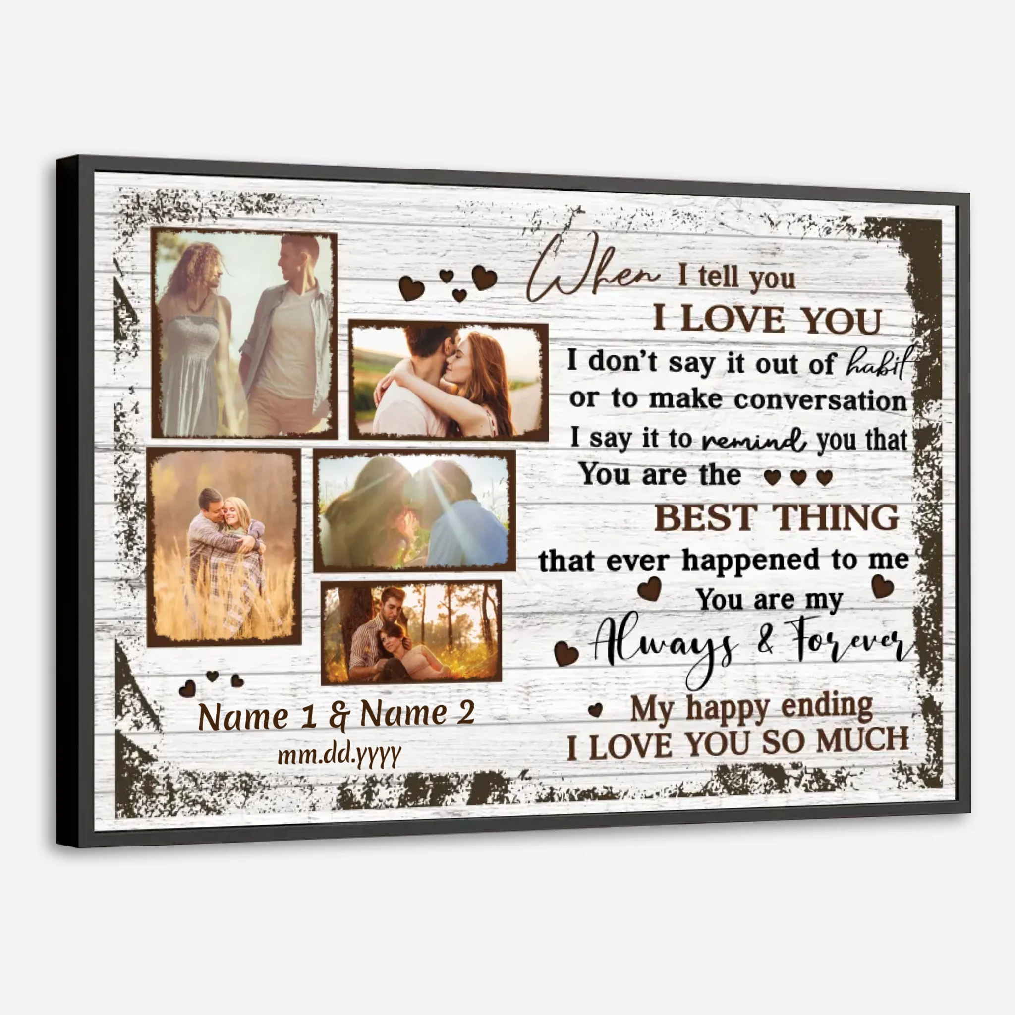 Customizable Wedding Gift – Always and Forever Love | 89Prints