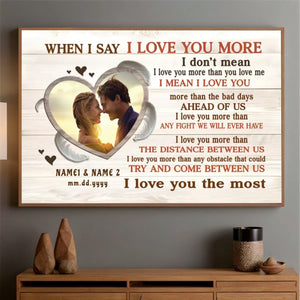 Personalized Wedding Poster: “Love You More, Always and Forever” – Romantic & Unique - 89Prints