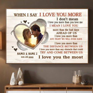 Personalized Wedding Poster: “Love You More, Always and Forever” – Romantic & Unique - 89Prints