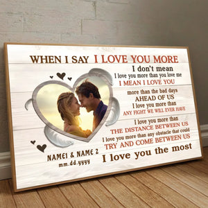 Personalized Wedding Poster: “Love You More, Always and Forever” – Romantic & Unique - 89Prints