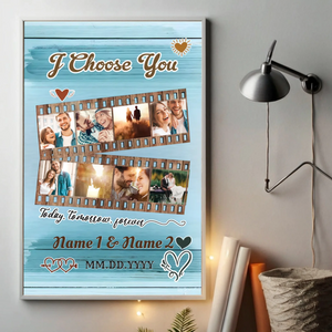 Custom Wedding Gift: Personalized “I Choose You, Today and Forever” Poster for Couples - 89Prints