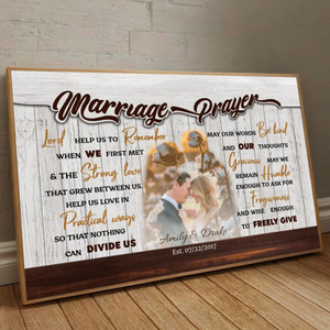 Custom Wedding Gift: “Marriage Prayer” Poster – A Thoughtful and Lasting Memory - 89Prints