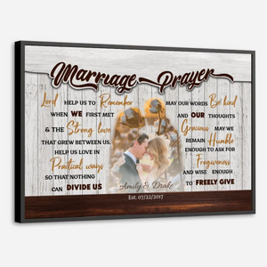 Custom Wedding Gift: “Marriage Prayer” Poster – A Thoughtful and Lasting Memory - 89Prints