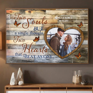 Custom Wedding Poster: “Two Souls, One Heart” – Celebrate Your Eternal Bond - 89Prints