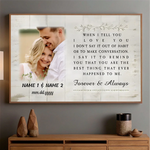 Celebrate Your Love with a “Forever & Always” Custom Wedding Poster - 89Prints