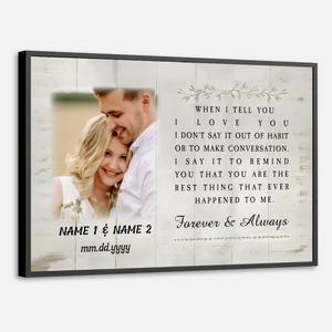 Celebrate Your Love with a “Forever & Always” Custom Wedding Poster - 89Prints