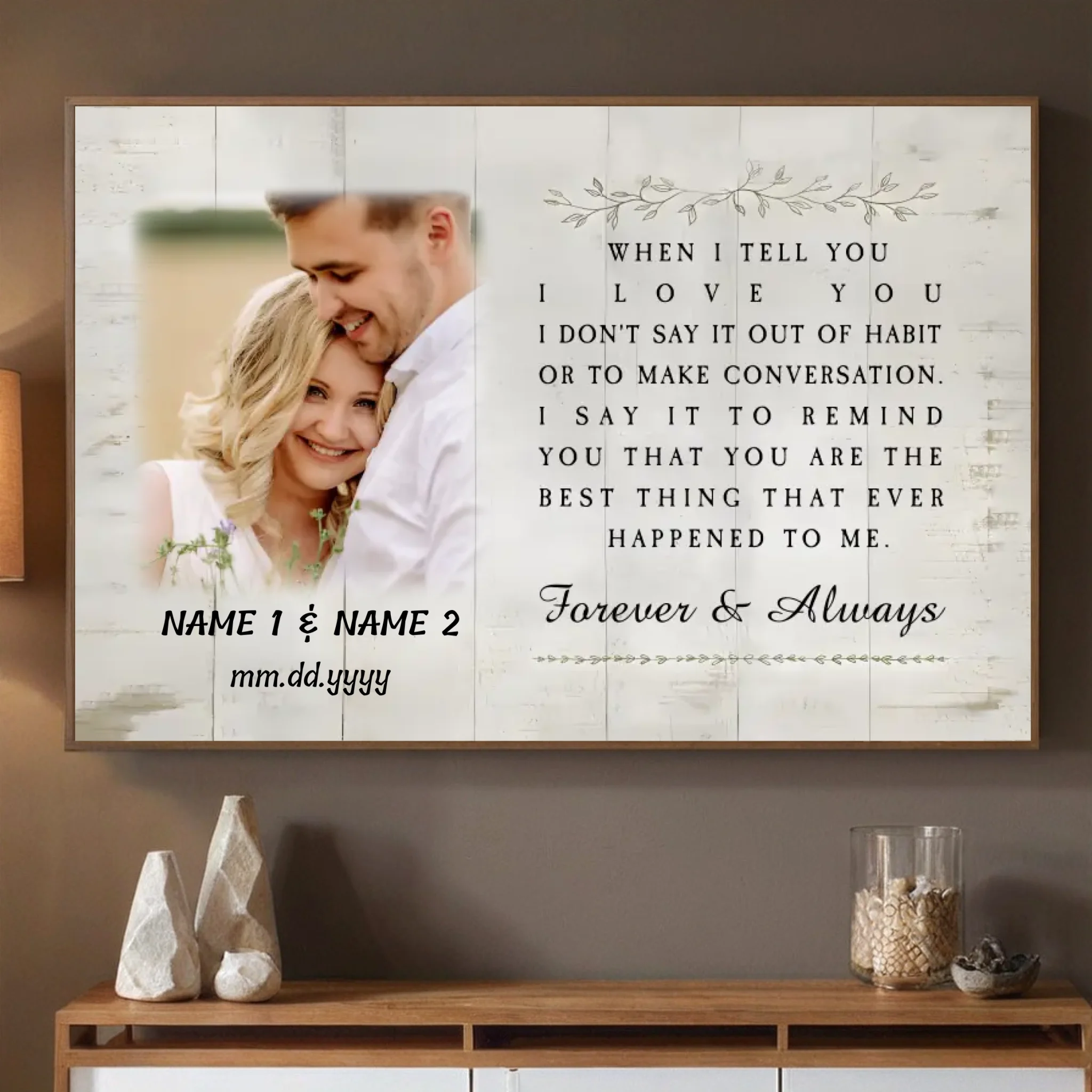 Celebrate Your Love with a “Forever & Always” Custom Wedding Poster - 89Prints