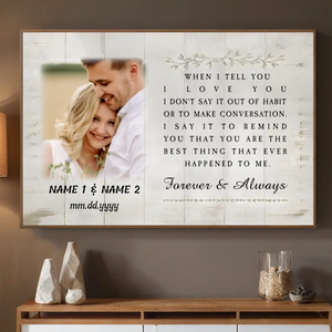 Celebrate Your Love with a “Forever & Always” Custom Wedding Poster - 89Prints