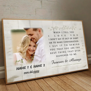 Celebrate Your Love with a “Forever & Always” Custom Wedding Poster - 89Prints