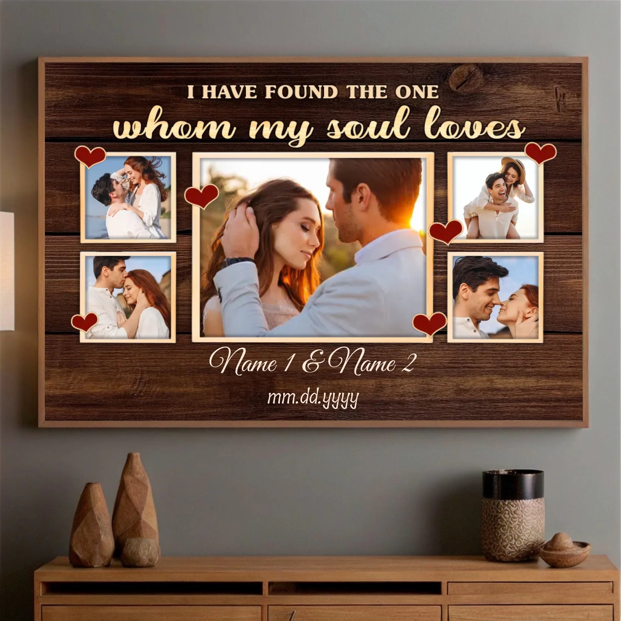 Whom My Soul Loves – Custom Wedding Poster Celebrating Your Unique Love - 89Prints