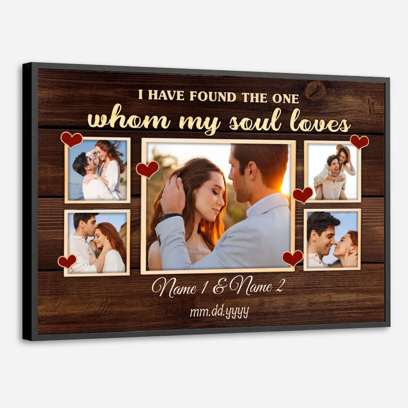 Whom My Soul Loves – Custom Wedding Poster Celebrating Your Unique Love - 89Prints