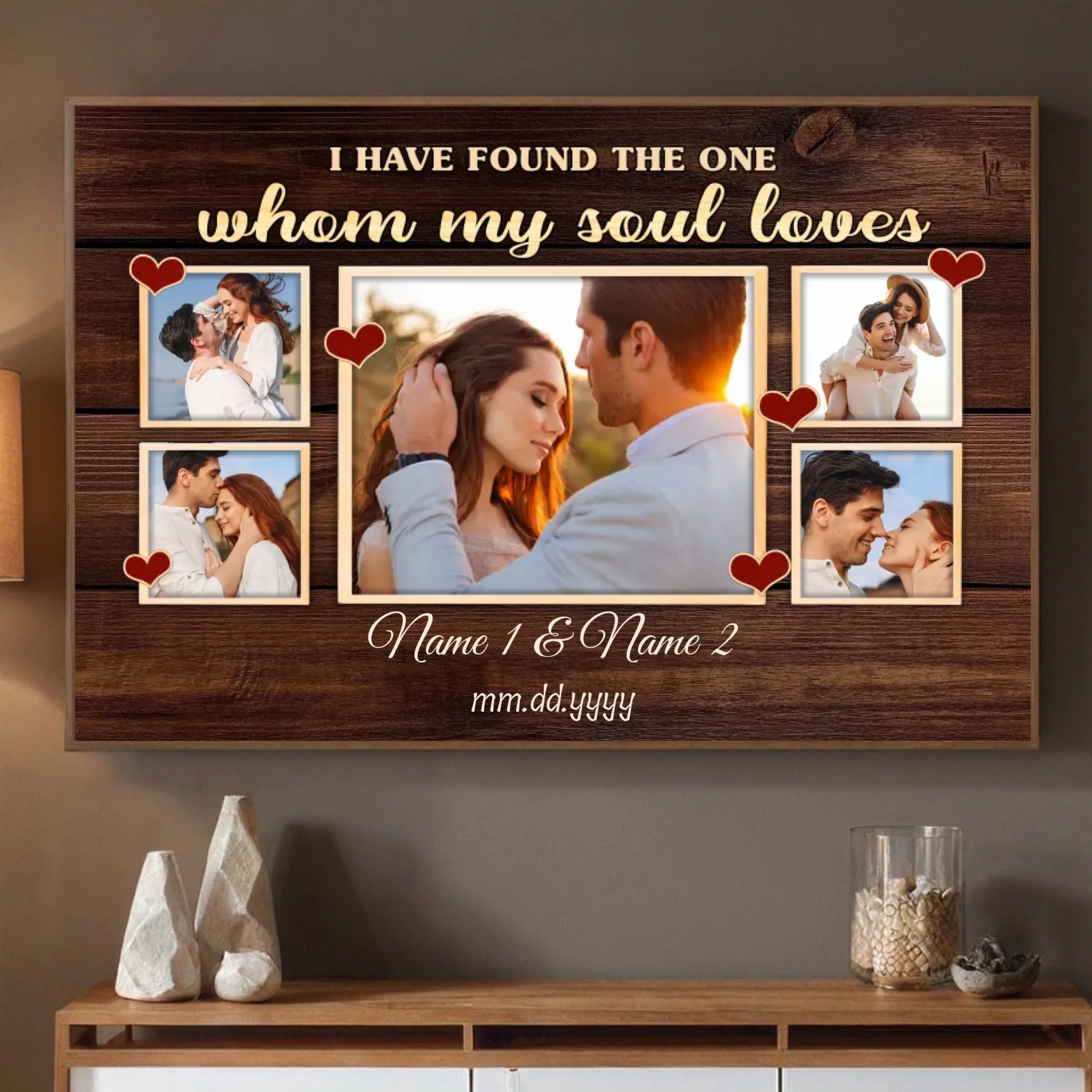 Whom My Soul Loves – Custom Wedding Poster Celebrating Your Unique Love - 89Prints