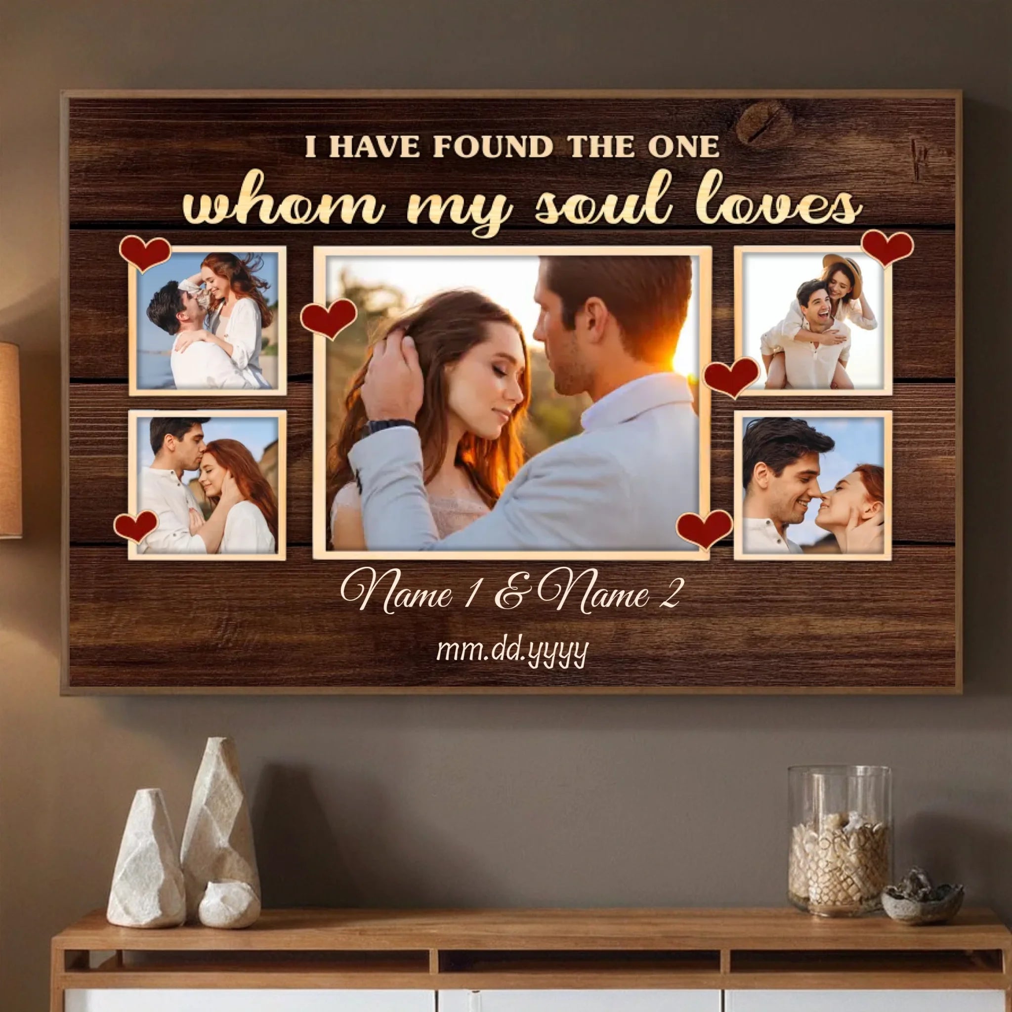 Whom My Soul Loves – Custom Wedding Poster Celebrating Your Unique Love - 89Prints