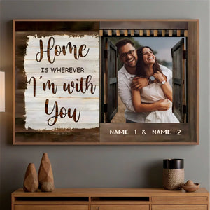 Home Is Wherever I'm with You – Personalized Wedding Poster to Cherish Your Love - 89Prints