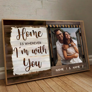 Home Is Wherever I'm with You – Personalized Wedding Poster to Cherish Your Love - 89Prints