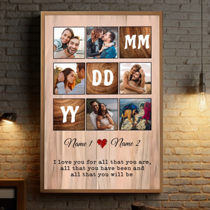 Custom Wedding Poster: Personalized with Names & Your Special Date - 89Prints