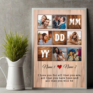 Custom Wedding Poster: Personalized with Names & Your Special Date - 89Prints