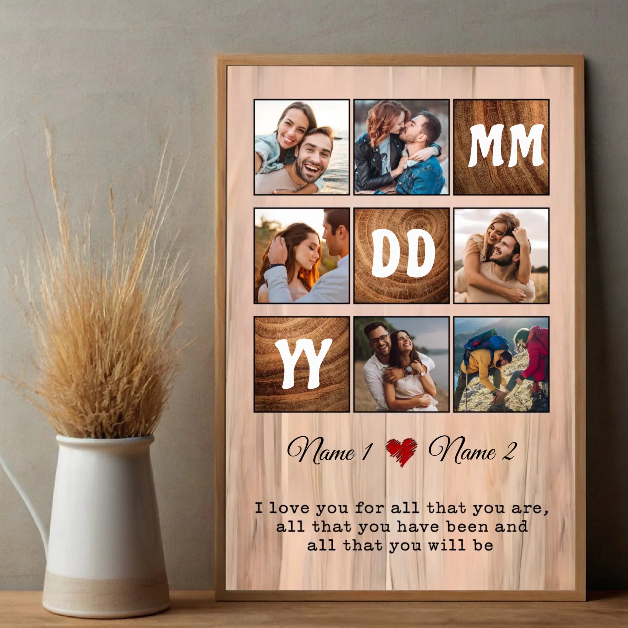 Custom Wedding Poster: Personalized with Names & Your Special Date - 89Prints