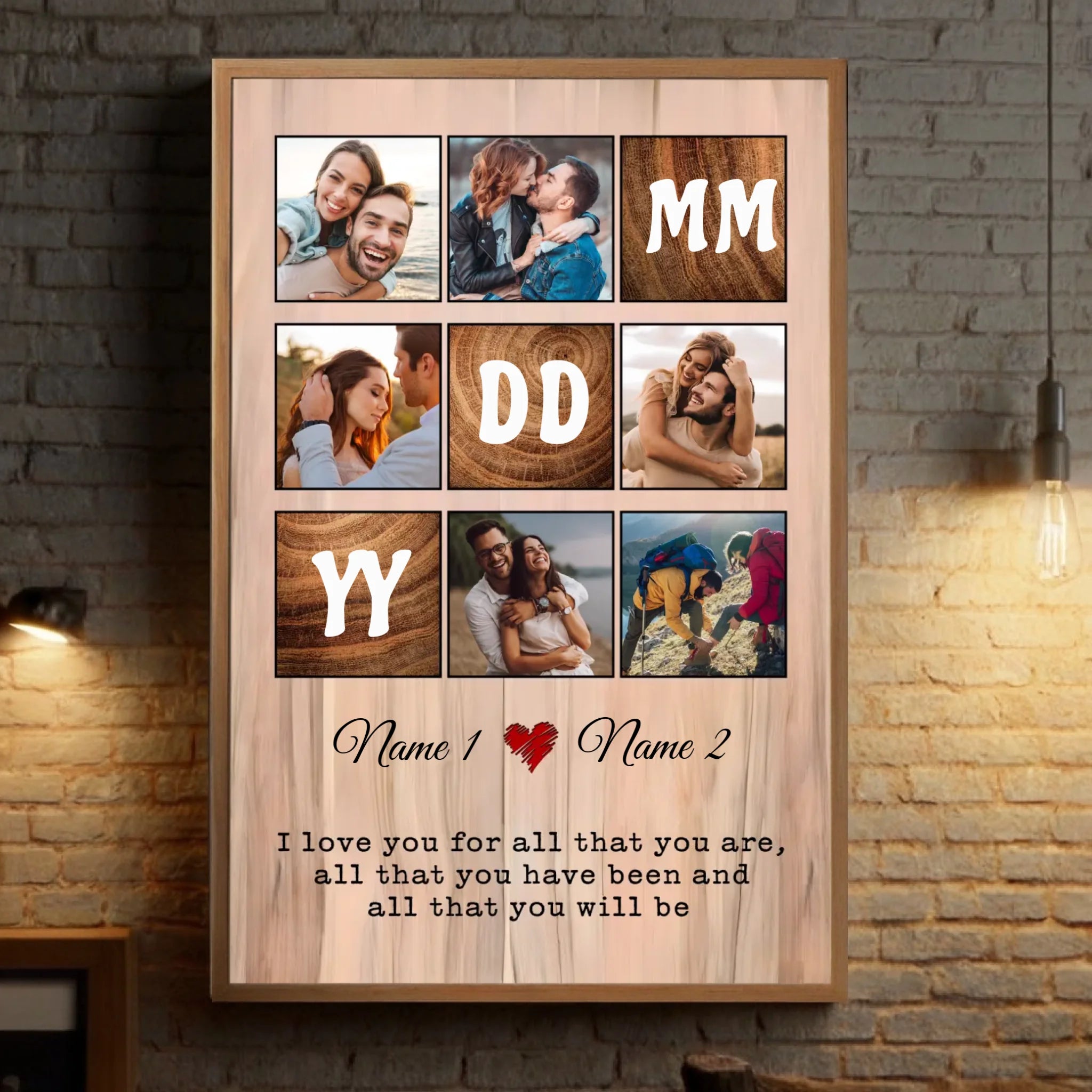 Custom Wedding Poster: Personalized with Names & Your Special Date - 89Prints