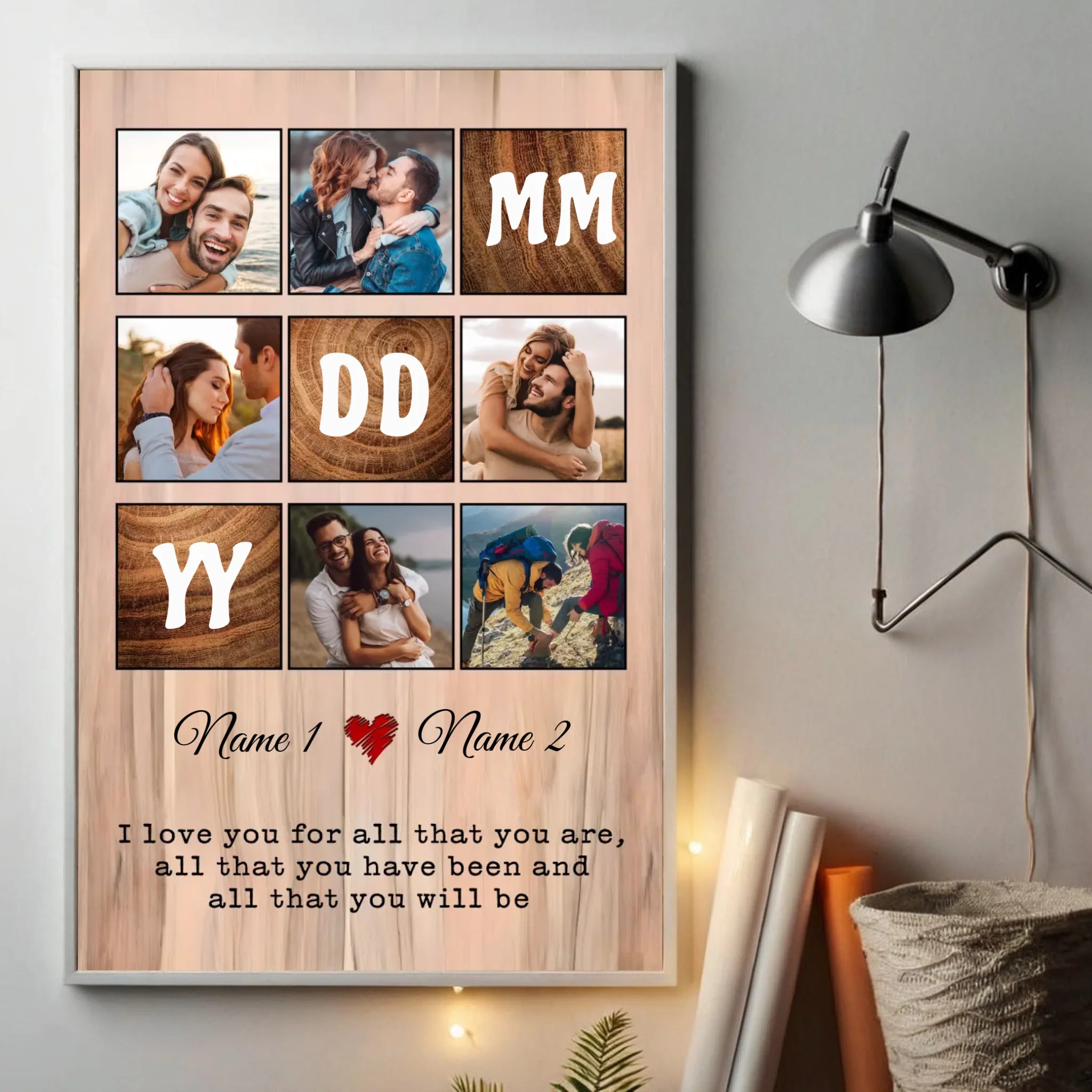 Custom Wedding Poster: Personalized with Names & Your Special Date - 89Prints