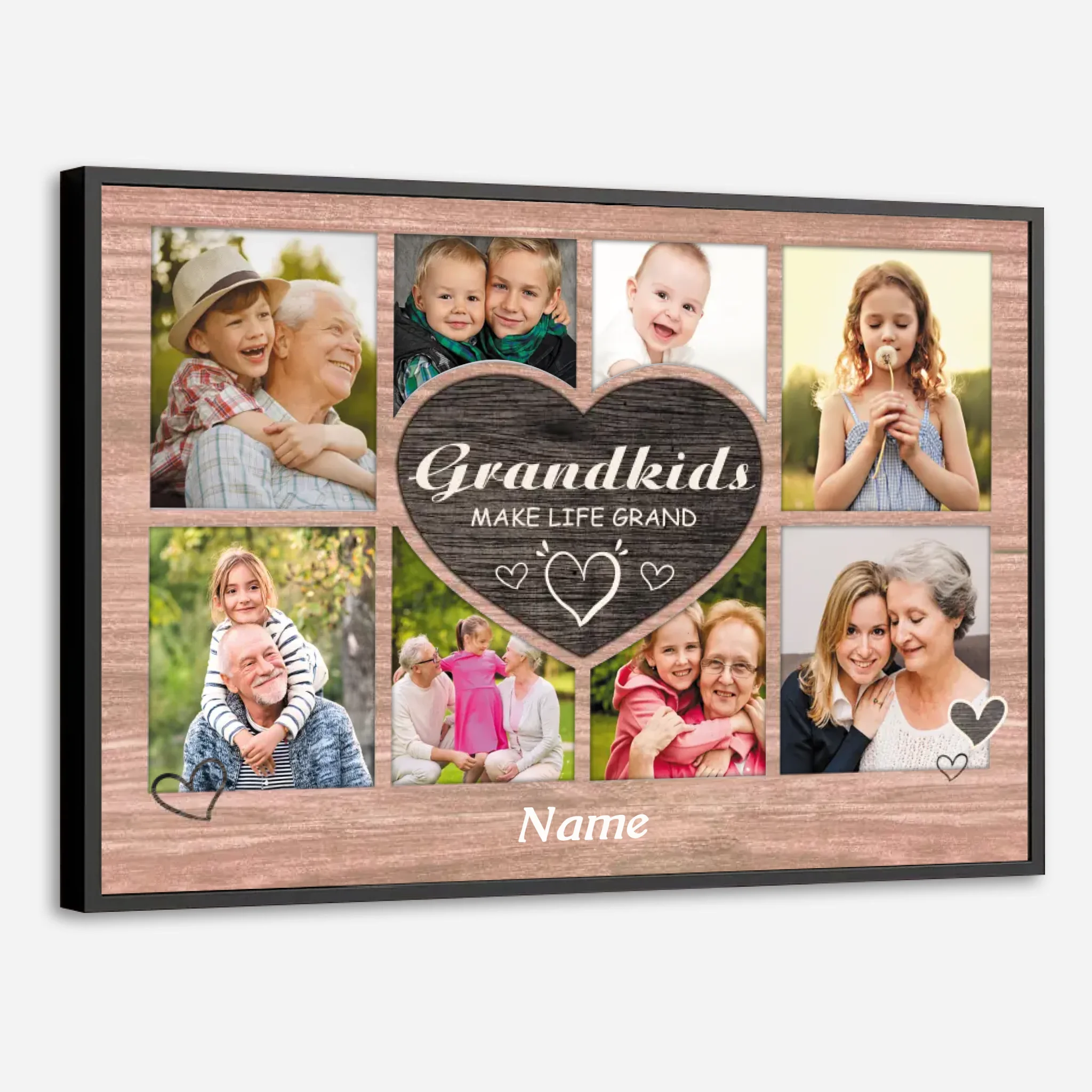 Grandkids Make Life Grand – A Customizable Poster for Proud Grandparents - 89Prints