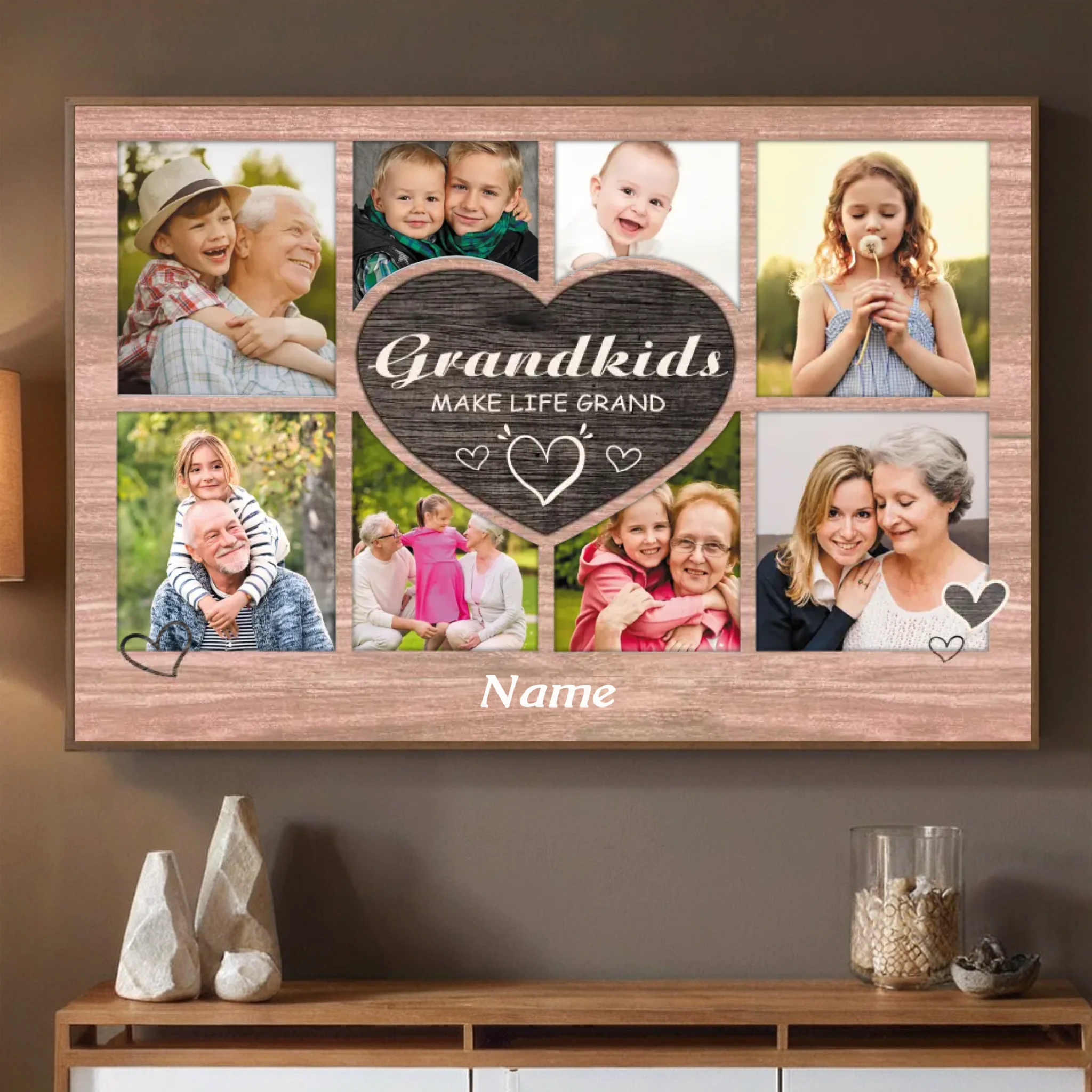 Grandkids Make Life Grand – A Customizable Poster for Proud Grandparents - 89Prints
