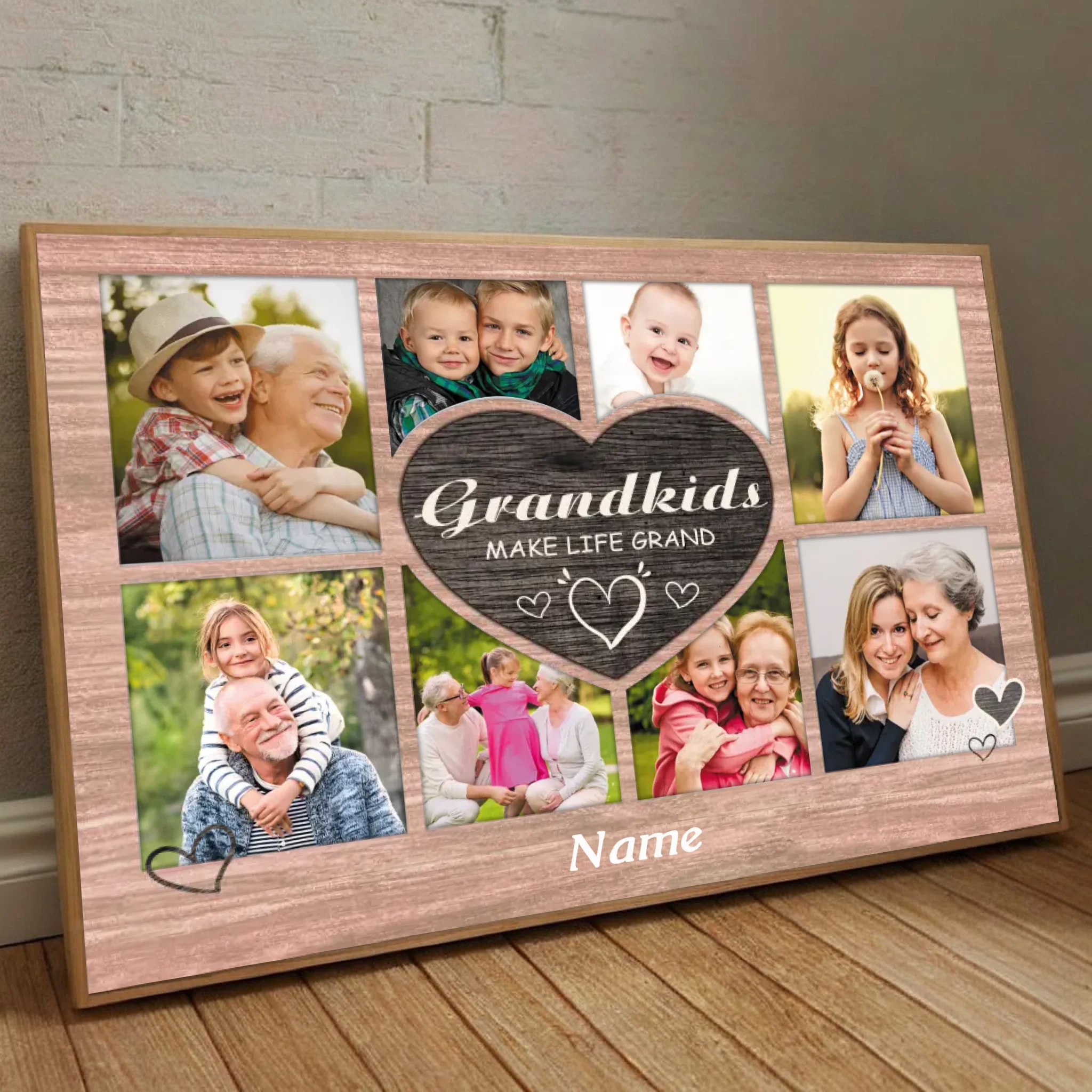 Grandkids Make Life Grand – A Customizable Poster for Proud Grandparents - 89Prints