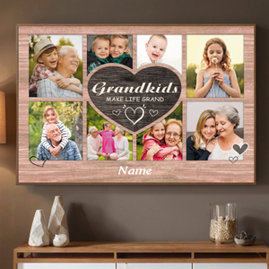 Grandkids Make Life Grand – A Customizable Poster for Proud Grandparents - 89Prints