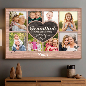Grandkids Make Life Grand – A Customizable Poster for Proud Grandparents - 89Prints