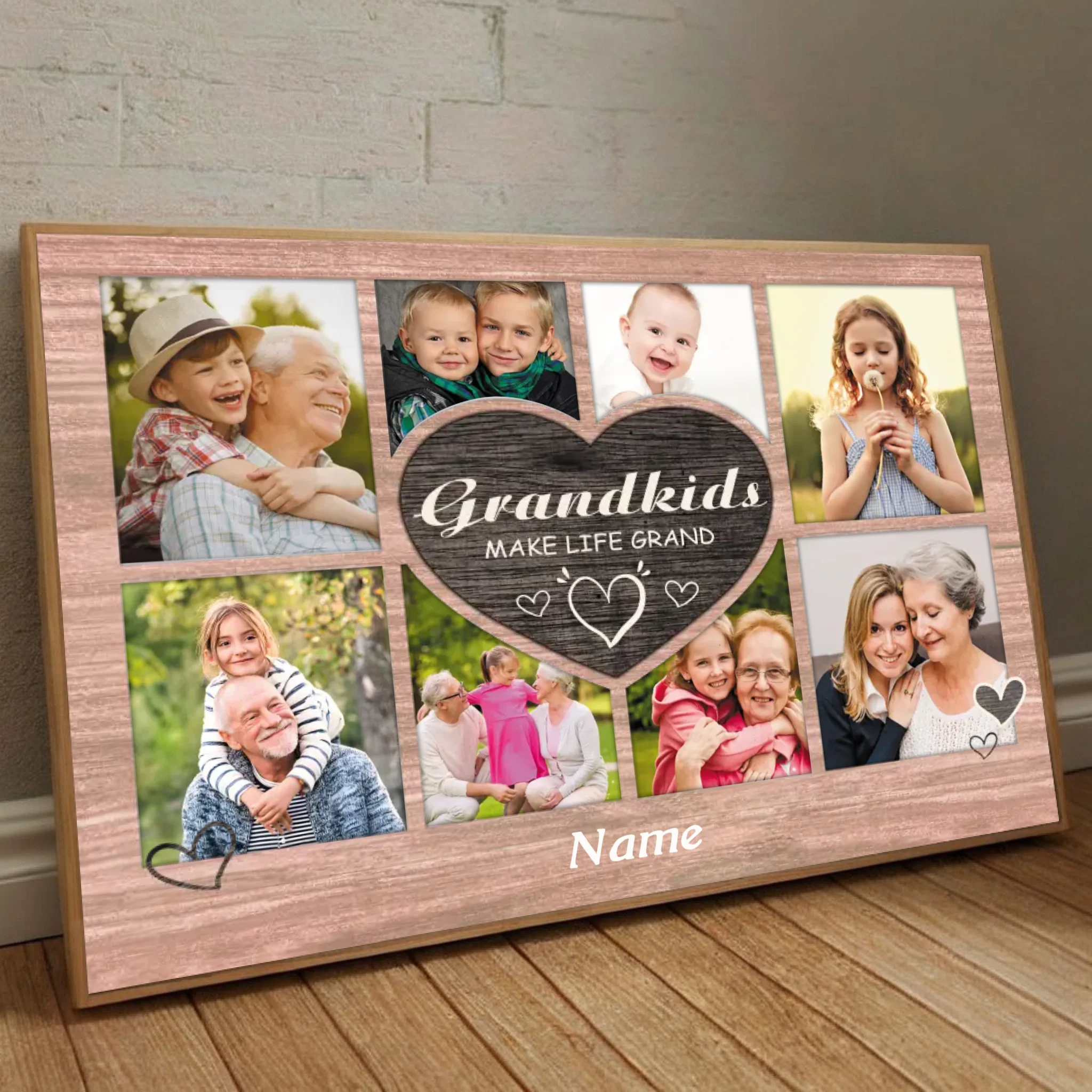 Grandkids Make Life Grand – A Customizable Poster for Proud Grandparents - 89Prints
