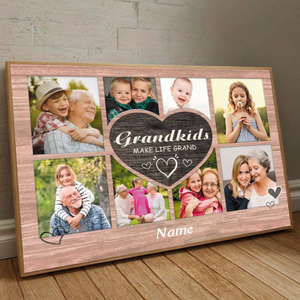Grandkids Make Life Grand – A Customizable Poster for Proud Grandparents - 89Prints