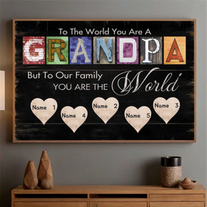 Grandpa’s Greatest Gift – Personalized Name Poster with Love - 89Prints