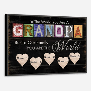 Grandpa’s Greatest Gift – Personalized Name Poster with Love - 89Prints